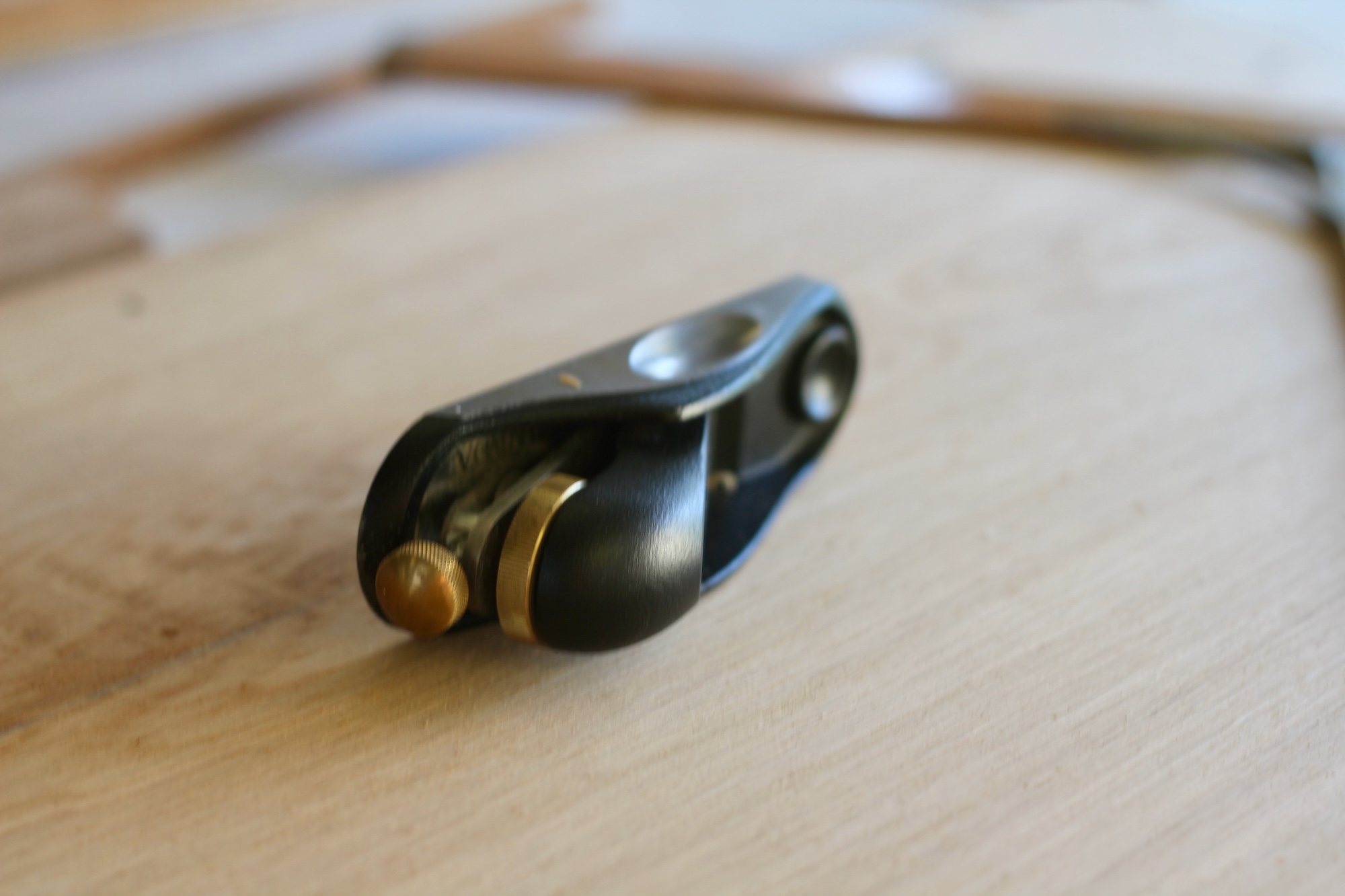 A hand plane used while crafting Brock Hand Shapes boards